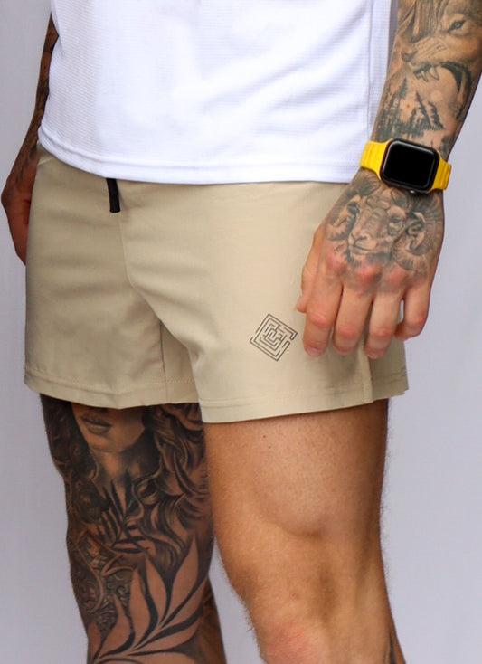 Men Shorts Beige